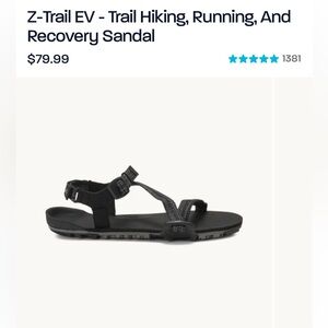 Xero Shoes Z-Trail EV Black Sandals